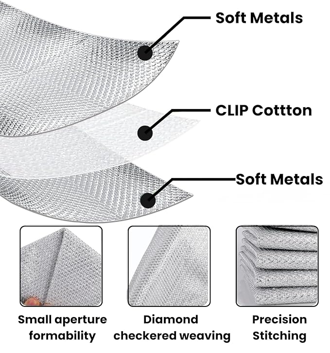Two Layer Non-Scratch Dish Wash Cloth (10 Pack) Mesh Cloth for Kitchen Reusable Multipurpose Dishwashing Rags for Wet and Dry Cleaning Scrubber